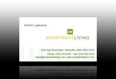 apartment-living-business card-template